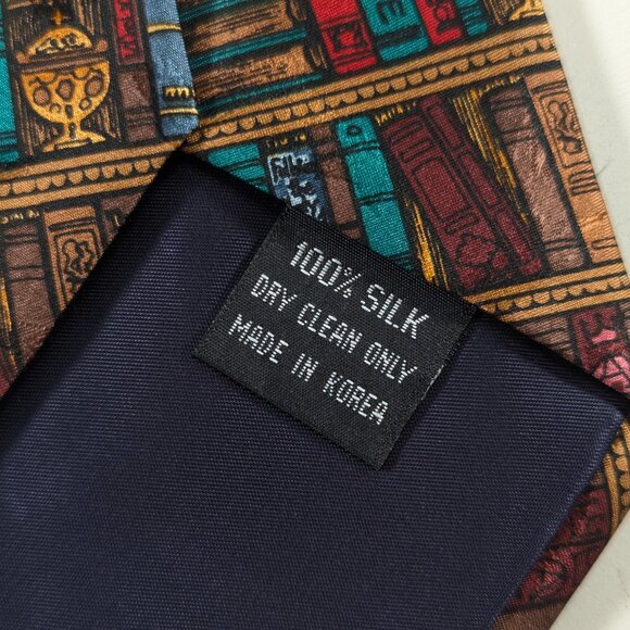 100% silk Eagles Wings Florida Christia Religious Library Neck tie made in Korea - Picture 5 of 8